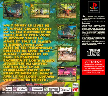 Walt Disney Le Livre de la Jungle - Groove Party (FR) box cover back